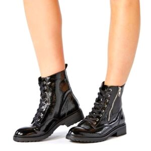 Justfab Ansley flat combat boot Size 9.5 Moto